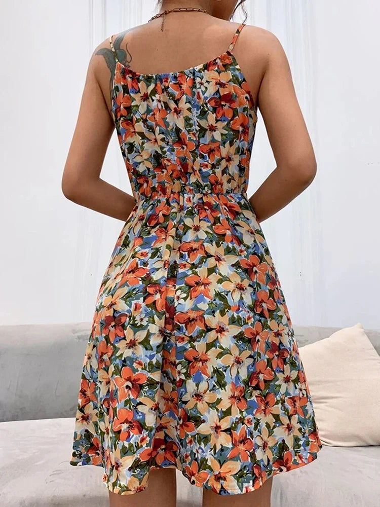 Women's Summer Dress Thin Strap Lightweight