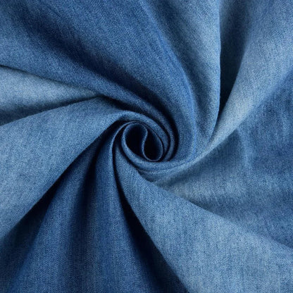 Women's Flowy Denim Dress Lightweight Blue