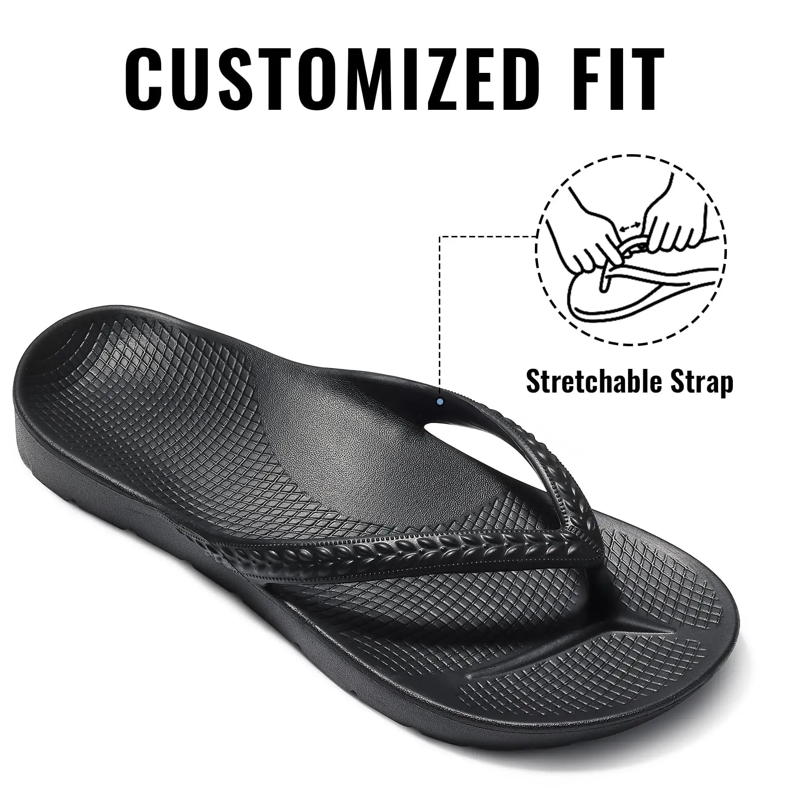 Orthopedic Slide Sandals Arch Support For Men Women Plantar Fasciitis - 
Fashinoza