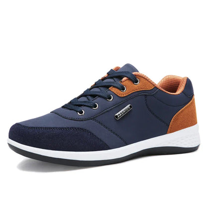 Men's Lace-Up Shoes Leather Comfortable Black