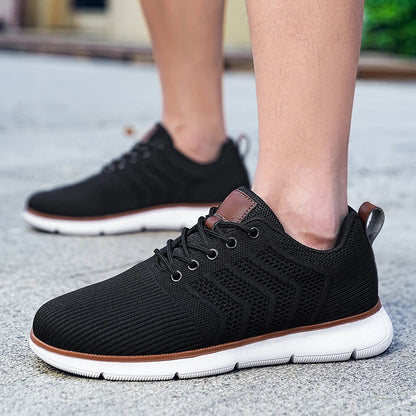 Men's Lace-Up Knit Sneakers