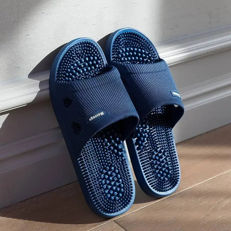 Non Slip Massage Slides Cushioned Unisex Bath Sandals - 
Fashinoza