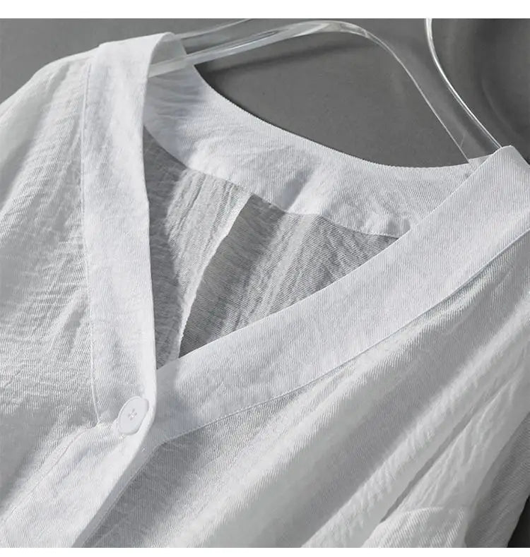 Eliana Women's Linen Summer Blouse