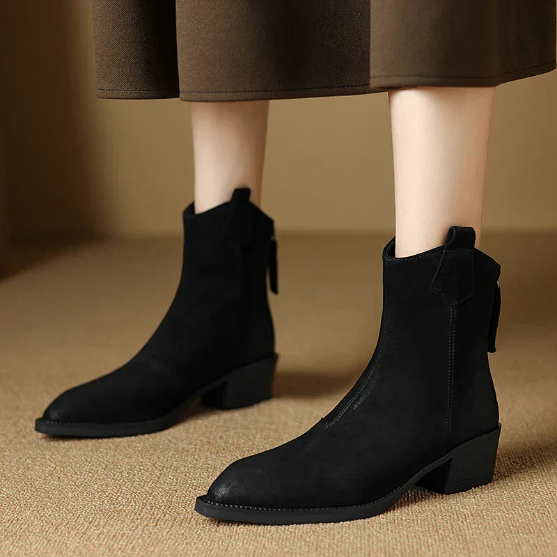 Women's Ankle Boots Block Heel Design