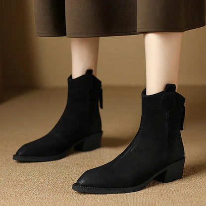 Women's Ankle Boots Block Heel Design