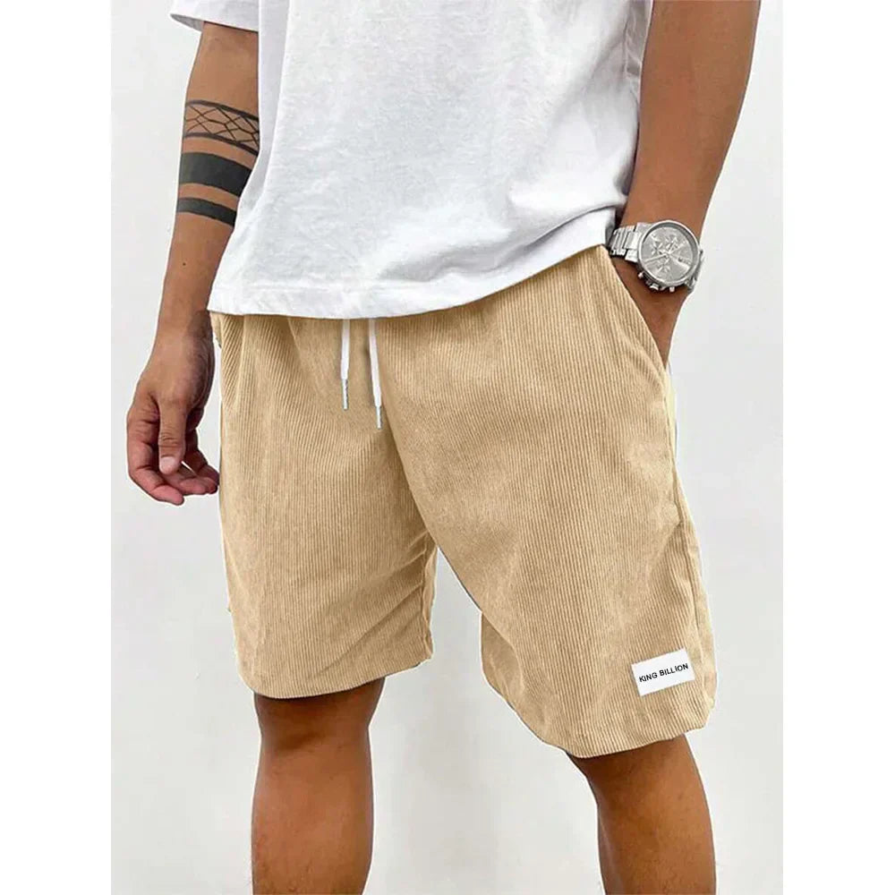 Relaxed Drawstring Cord Shorts