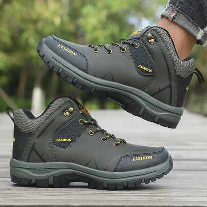 Men's Waterproof Orthopedic Hiking Boots Anti-Slip Outdoor Trekking Shoes