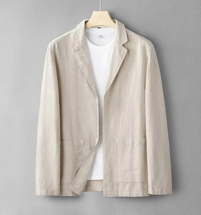 Mens Formal Linen Blazer Jacket