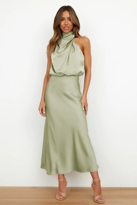 Mariana Women's Halter Evening Dress - Fashinoza