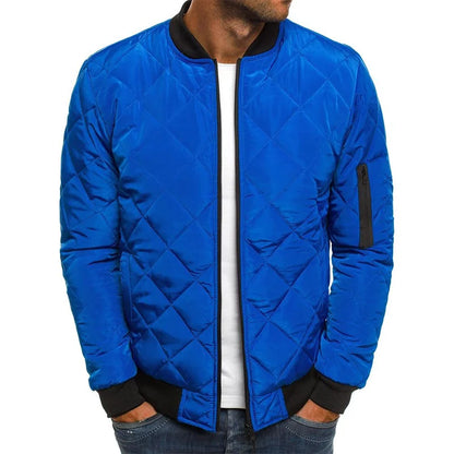 Isaac | Men's Quilted Zip Up Casual Bomber Jacket