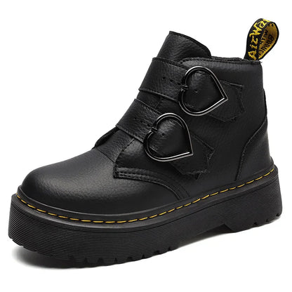 Leather Women's Platform Shoes