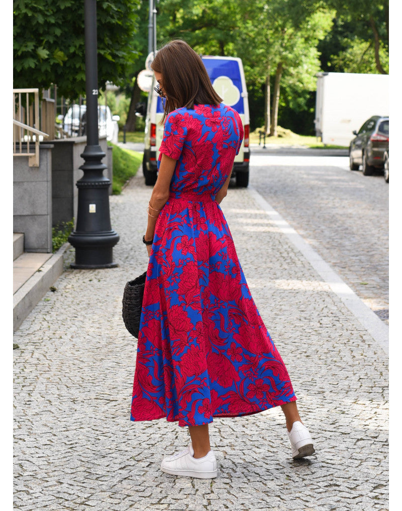 Women's Floral Short Sleeve Dress