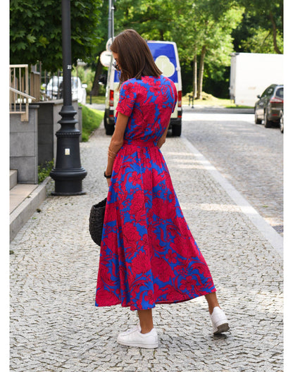 Women's Floral Short Sleeve Dress