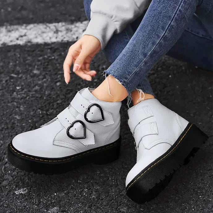 Leather Women's Platform Shoes