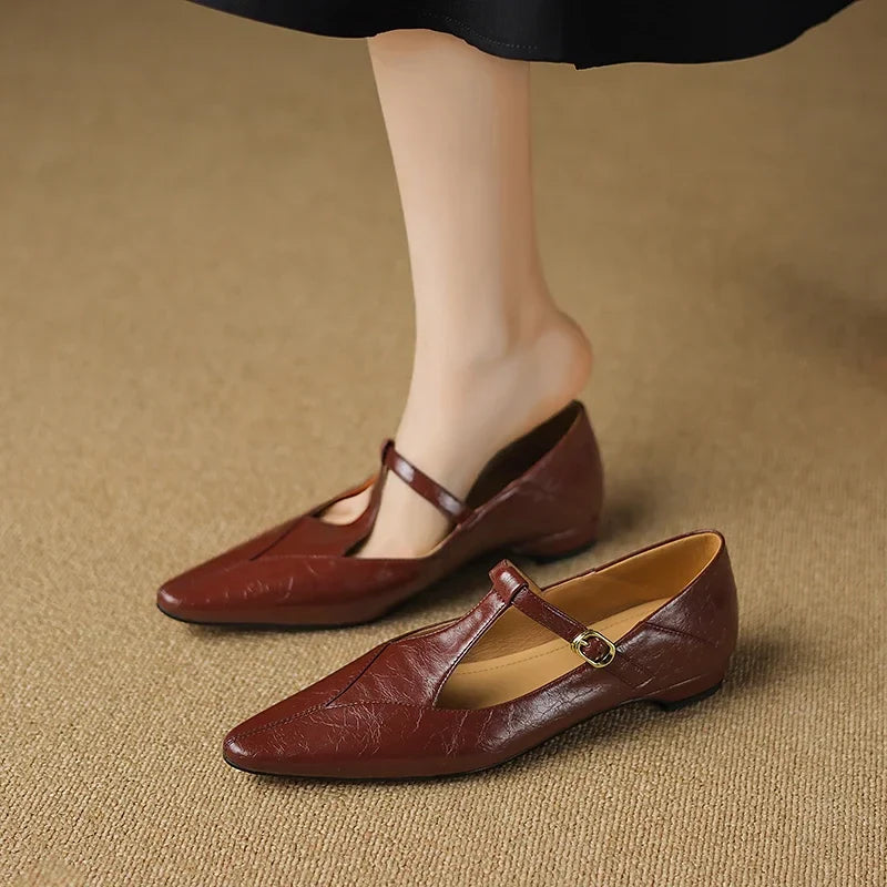 Ivra Genuine Leather Flats