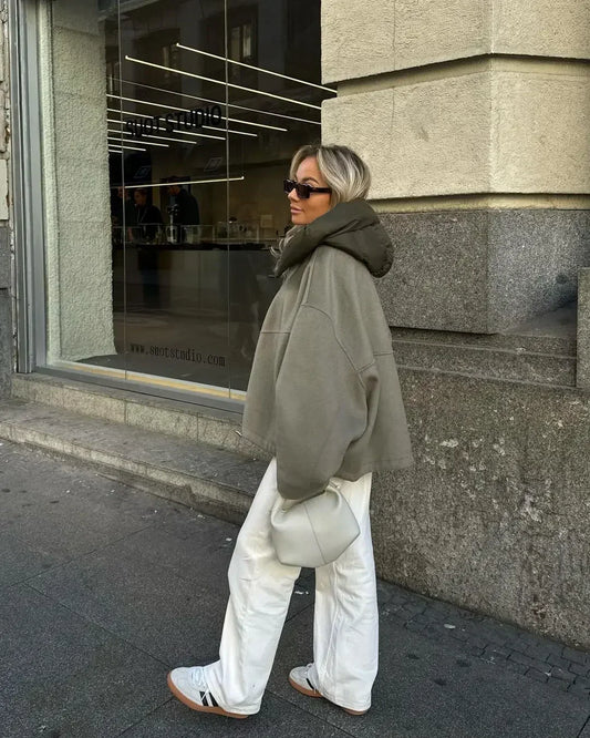 Women's Patchwork Jacket - 
Fashinoza