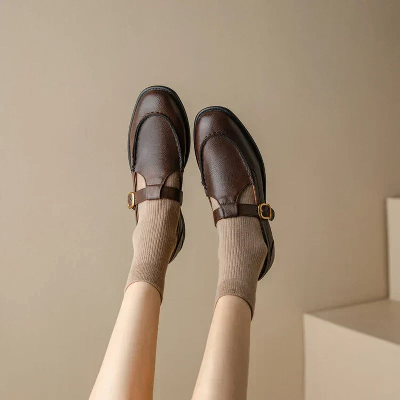 Women's Mary Jane Shoes Round Toe Low Heel