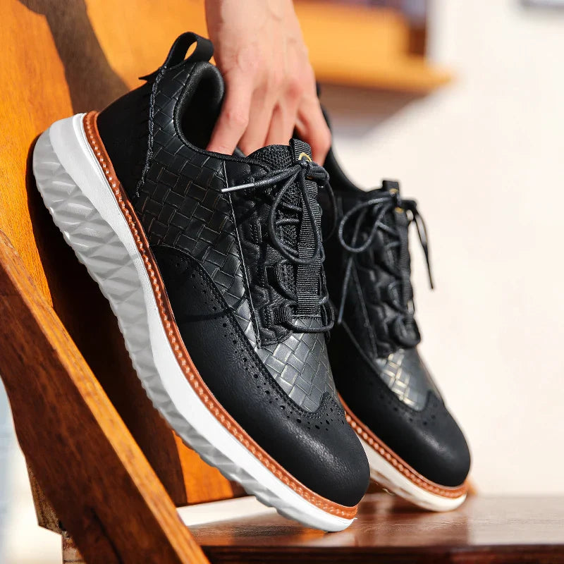 Textured Cushioned Sneakers