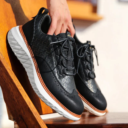 Textured Cushioned Sneakers