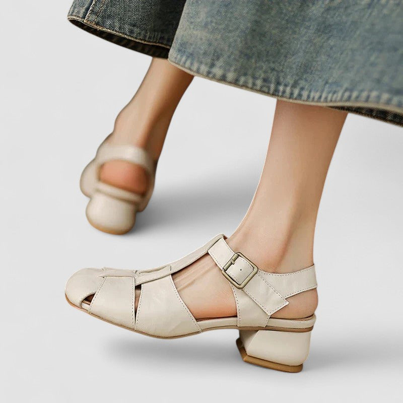 Women's Closed Toe Slingback Mary Jane Shoes