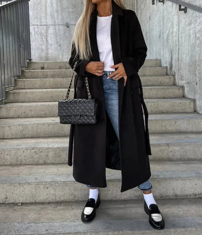 Amelia | Women’s Classic Lapel Collar Winter Coat