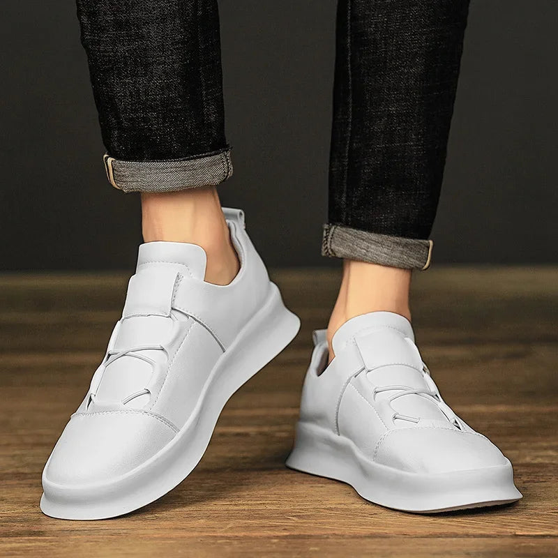 Men's Italian Leather Sneakers Marino