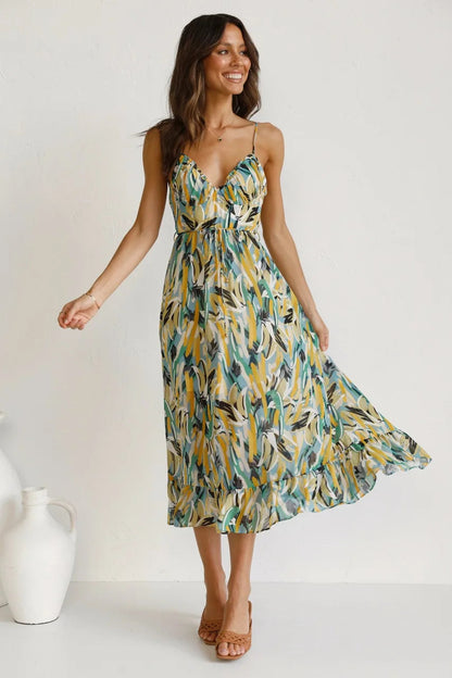 Women's Strappy Midi Dress