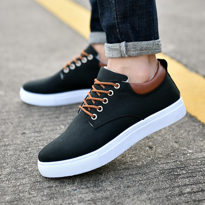 Men’s Two-Tone Lace-Up Sneakers
