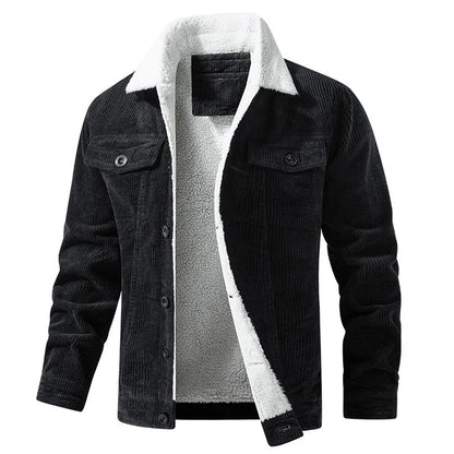 Men's Corduroy Collar Jacket Comfortable - 
Fashinoza