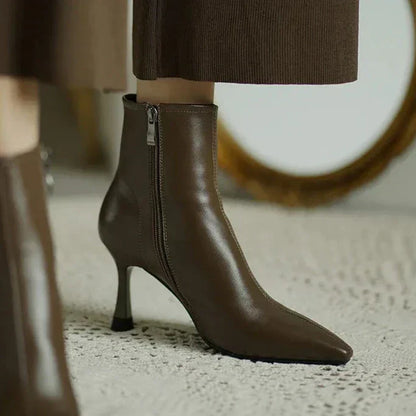 Women's Pointed Toe Ankle Boots Heel Style