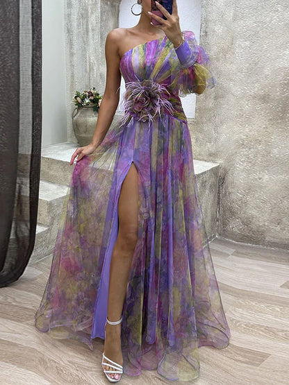 Evelyn - Floral Tulle Dress