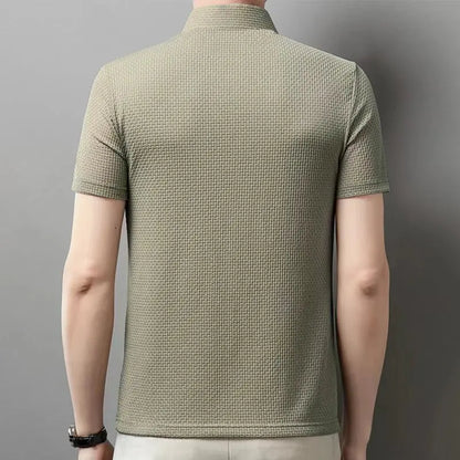Stanley Men's Polo Shirt Waffle Pattern