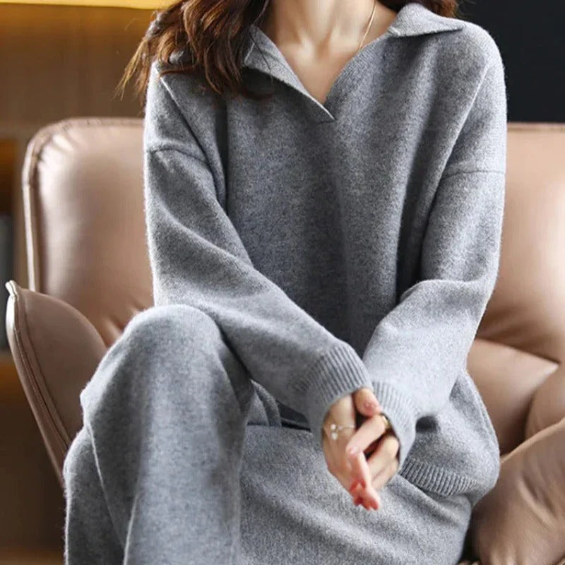 Alice | Women Spring Collared Sweater Set