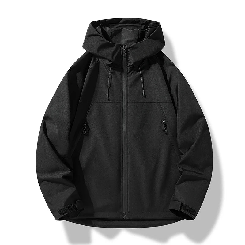 Luke | Men Spring Hooded Zip Front Jacket