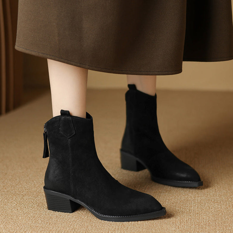 Women's Ankle Boots Block Heel Design