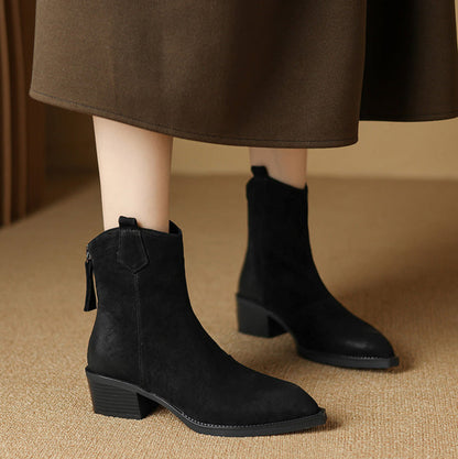 Women's Ankle Boots Block Heel Design