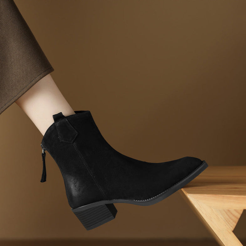 Women's Ankle Boots Block Heel Design