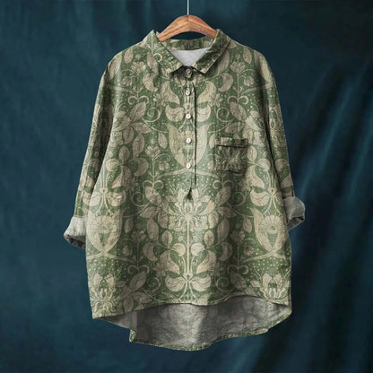Jasmine | Women Spring Printed Button Top