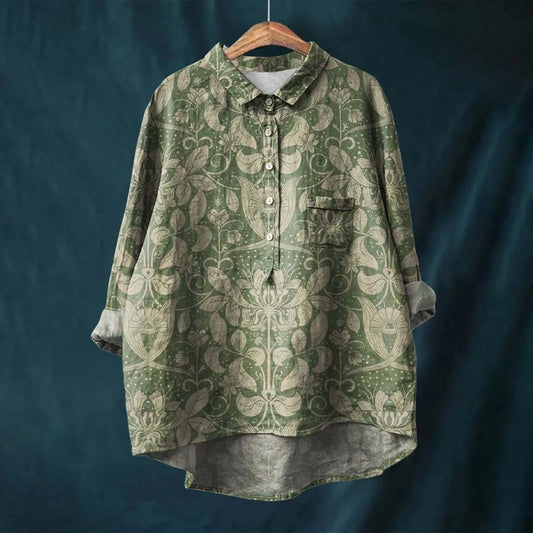 Jasmine | Women Spring Printed Button Top