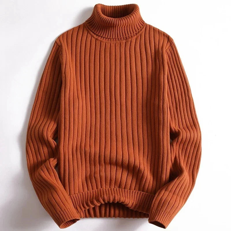 Women's Ribbed Knit Turtleneck Sweater