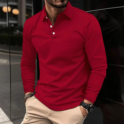 Levi | Men Spring Long Sleeve Polo Top