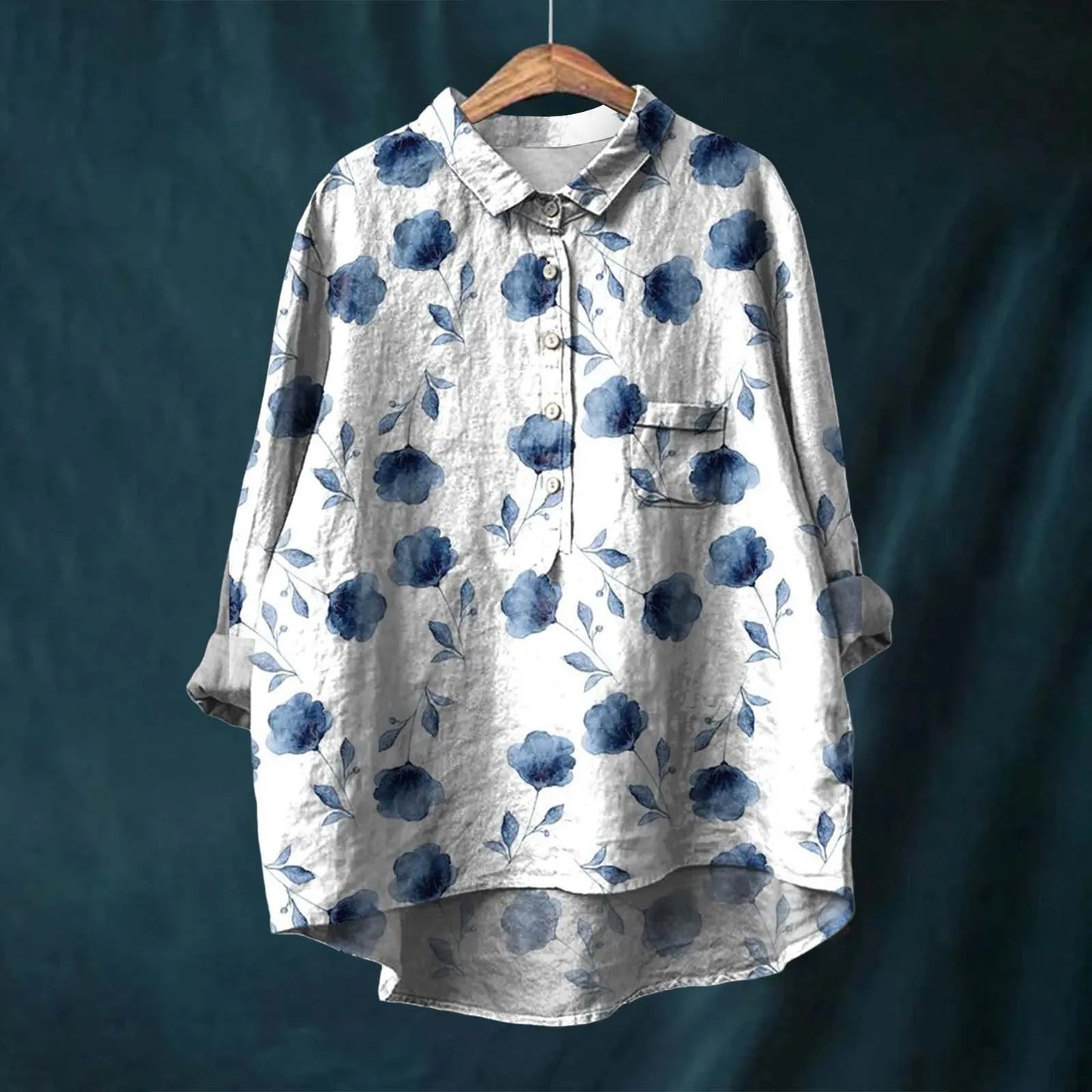 Jasmine | Women Spring Printed Button Top