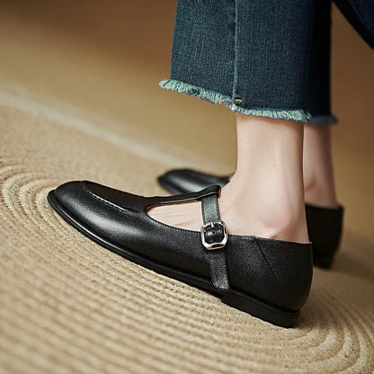 Women's Mary Jane Flats Low Heel Round Toe