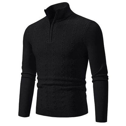 Cable Knit Half-Zip Sweater
