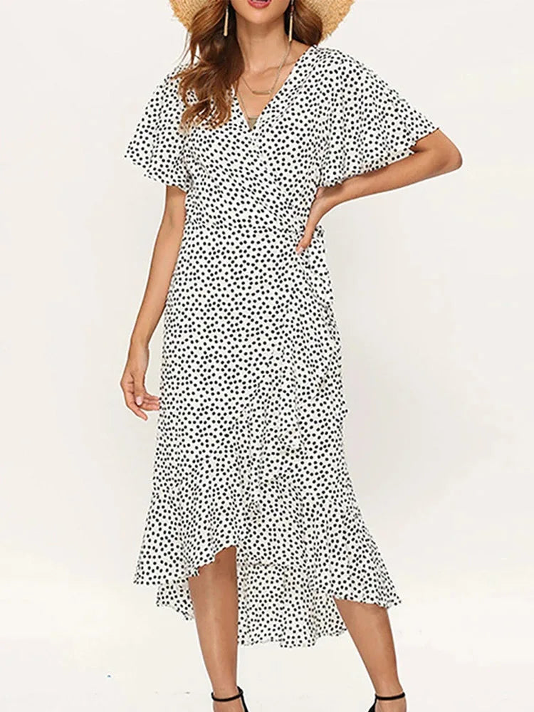 Women's Summer Ruffle Hem Dress