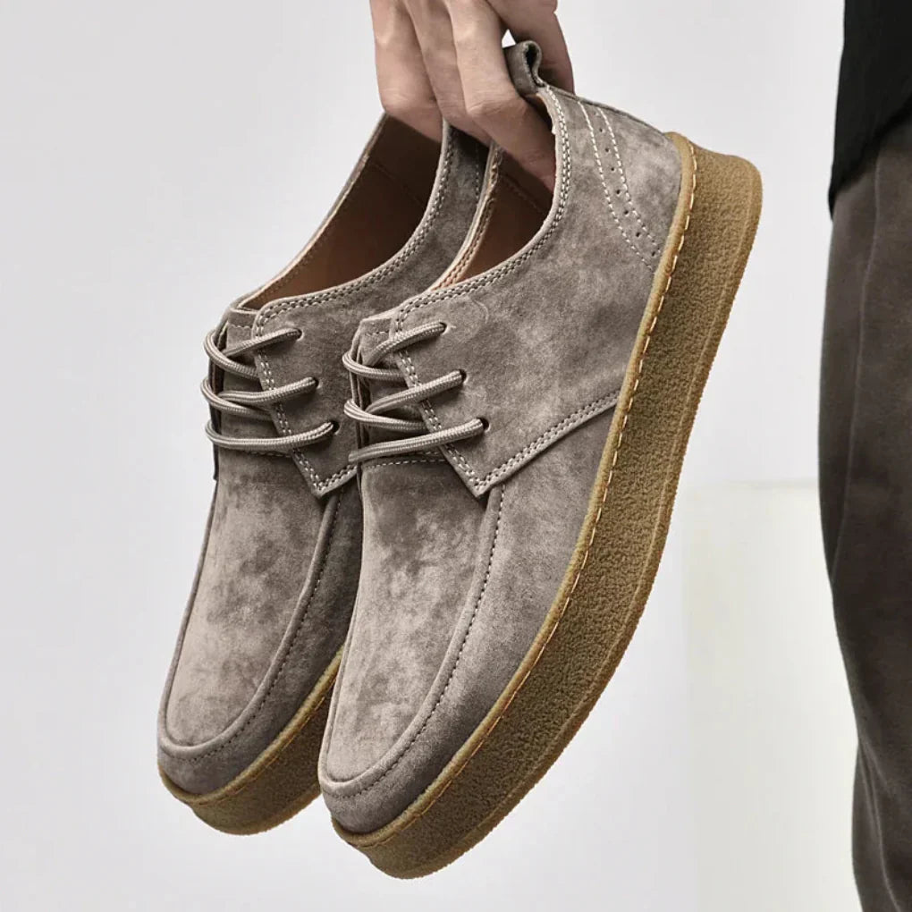 Men's Suede Sneakers - Fashinoza