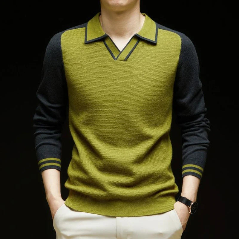 Trafford Men's Polo Sweater - 
Fashinoza