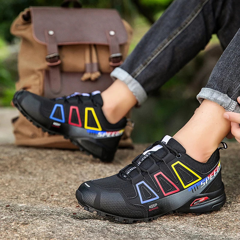 Men's Orthopedic Cycling Shoes Non-Slip Outdoor Cross-Country Trekking Sneakers