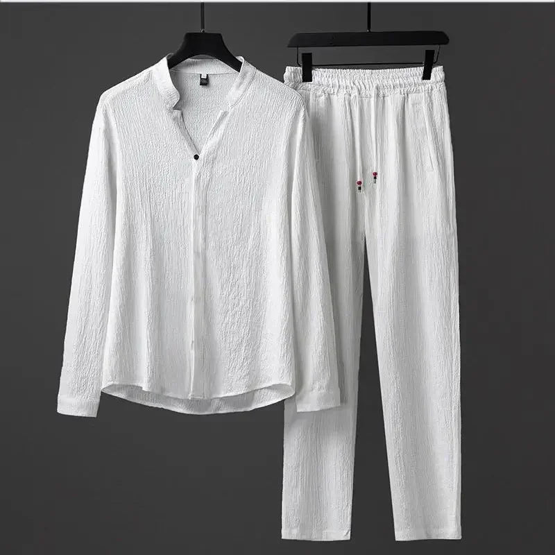 Vivnan Women's Linen Two Piece Set - 
Fashinoza