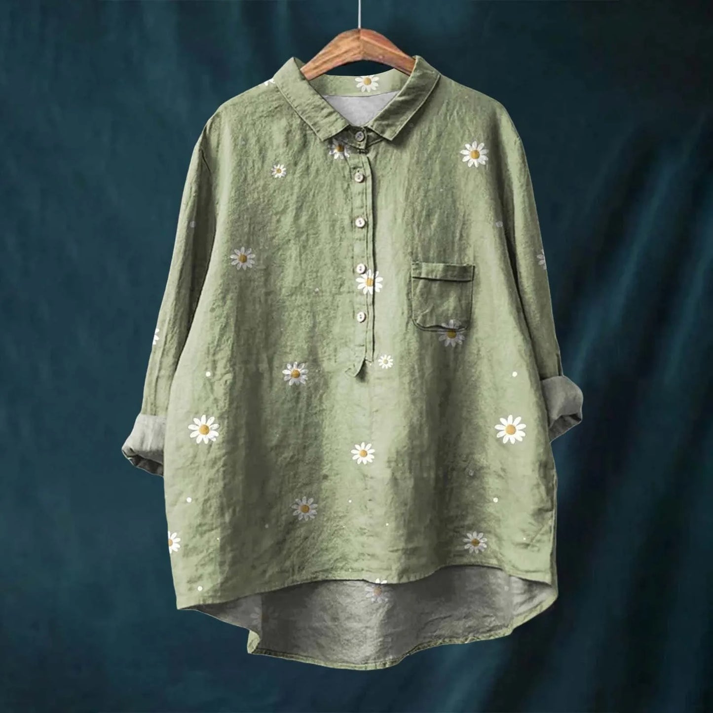 Jasmine | Women Spring Printed Button Top